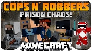 COPS AND ROBBERS Prison Chaos  Ft DailyNoobPwner BManDaGamer and R011yP011y [upl. by Annadroj974]