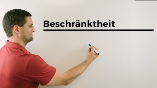 Beschränktheit Infimum Supremum kleinste untereobere Schranke  Mathe by Daniel Jung [upl. by Ameehs]