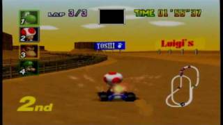 Mario Kart 64  Kalimari desert [upl. by Ettenad184]