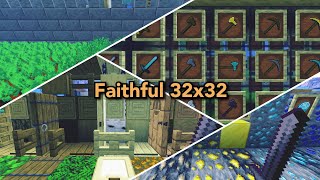 Best Texture Pack Faithful 32x32 For Minecraft Bedrock  MCPE 121 [upl. by Seldan]