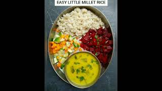 Easy Little millet as rice replacement [upl. by Nonnag278]