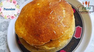 Simple and Easy Pancake Recipe  without Butter   How To Make Pancakes [upl. by Goodman193]