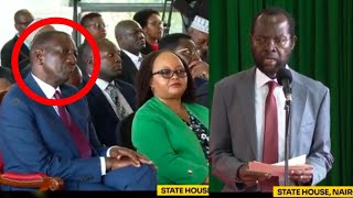 RUTO EMBARRASSED ALMOST WALKS OUT AS PROFANYANG NYONGO LECTURES HIM ON PROPER URBAN PLANNING [upl. by Currier]