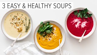 EASY amp HEALTHY SOUP RECIPES  vitamix soup recipes [upl. by Labannah]