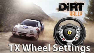 DiRT Rally  Thrustmaster TX Wheel Settings [upl. by Ritter148]