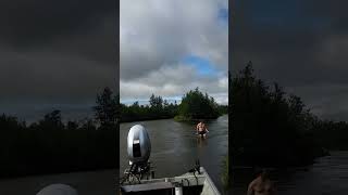 1st Person To Swim In The Kasigluk River In All Of History Kwethluk Alaska [upl. by Sommers476]