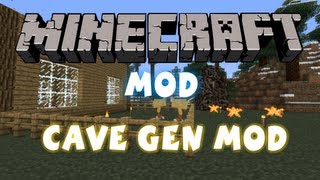 Minecraft  Mods Cave Gen Mod 162 [upl. by Melliw]