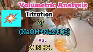 Titration of HCl with standard solution of sodium carbonate [upl. by Krug]