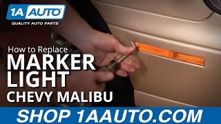 How to Replace Marker Light amp Bulb 9703 Chevy Malibu [upl. by Clemens]