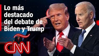 RESUMEN  Lo mejor del debate presidencial entre Biden y Trump en CNN [upl. by Anahsed838]