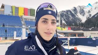 Biathlon  Intervista a Rebecca Passler alla vigilia della short individual di Anterselva [upl. by Tneicniv661]