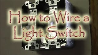 How to Wire a Double Gang Box Light Swtich [upl. by Annabel528]