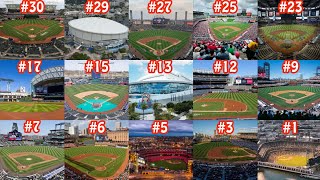 OFFICIAL MLB 2024 Stadium Rankings from WORST to BEST [upl. by Eeslek]