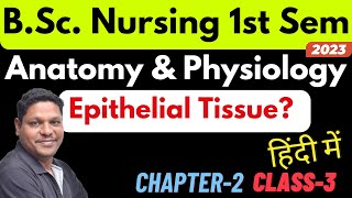 Epithelial Tissue in hindi  Anatomy amp Physiology  BSc Nursing 1st Sem [upl. by Mathilda]