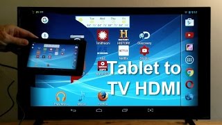 How to Connect Tablet to TV using HDMI  Easy amp Fun [upl. by Norb]