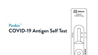 How to use PANBIO™ COVID19 Antigen SelfTest kit By Abbott [upl. by Eilahs]