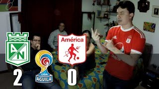 Reacciones Nacional 2 vs América de Cali 0  Liga Águila 2018 [upl. by Lhok]