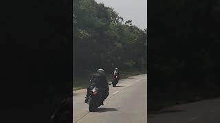 Motorcycles racing on Southern state parkway racing [upl. by Afihtan]