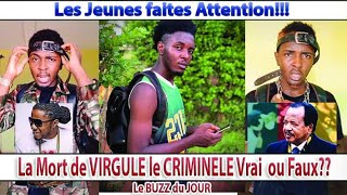 Attention Le Jeune Influenceur VIRGULE Le CRIMINEL est mort Buzz ou Réalité le buzz du Jour [upl. by Holladay]