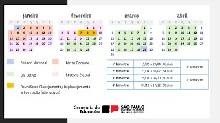 CALENDÁRIO ESCOLAR 2024 [upl. by Nolak780]