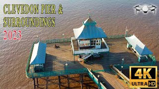 Clevedon Pier amp Surroundings  4K  Drone [upl. by Sukin335]