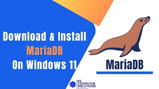 How to Download and install MariaDB on windows 11  2024 [upl. by Htesil]