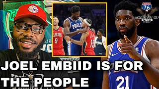 Joel Embiid is a REAL ONE  Pays 2000 fine for Pelicans rookie Jose Alvarado [upl. by Birdella]