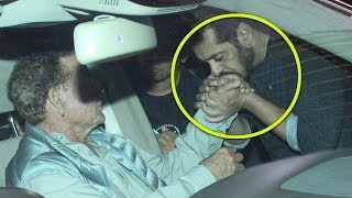 This Video Of Salman Khan Kissing His Father Will Melt Your Heart [upl. by Arod]