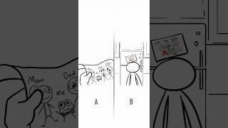 A Picture Of Our Family A vs B Animation Meme shorts [upl. by Alessandra]