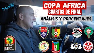 CUARTOS COPA DE AFRICA ANÁLISIS PRONÓSTICOS Y PORCENTAJES ¿CAMERÚN GRAN FAVORITA [upl. by Oliviero]