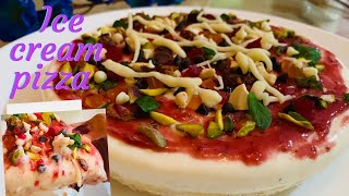 ICE CREAM PIZZA RECIPE [upl. by Anaerb]