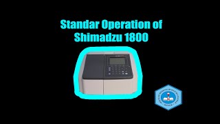 Spektrofotometer UVVIS Shimadzu 1800 2018 SMAKBO [upl. by Corotto]