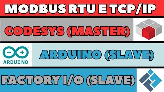 Comunicação CODESYS e ARDUINO via MODBUS RTU 6  Factory IO  Personalizada 02 [upl. by Wise130]