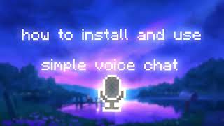 How to use Proximity Voice Chat on Minecraft [upl. by Lidah]