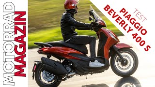 Piaggio Beverly 400 S Test  Bestes PreisLeistungspaket Performance Komfort Elektronik [upl. by Haida]