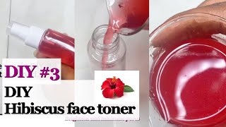 how to make face toner with Hibiscus for skin brightening DIY 3 prime side [upl. by Retsof871]