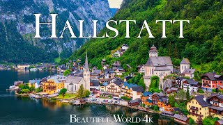 Hallstatt 4K  A Picturesque Village Hidden On The Banks Of One Of Austrias  Piano Music [upl. by Noirda]