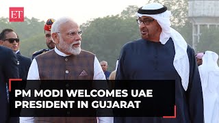 Vibrant Gujarat Global Summit 2024 PM Modi UAE President Al Nahyan hold roadshow in Ahmedabad [upl. by Jacobsohn]