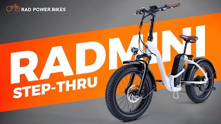 RadMini StepThru 2 Electric Folding Bike  Live Small Ride Big [upl. by Ellevehs566]