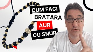 Tutorial live  cum Faci o bratara de argint cu șnur negru cerat [upl. by Anauq]