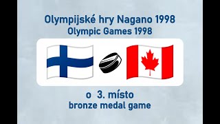 OH Nagano 1998 lední hokej FINCAN o 3 místo [upl. by Irpac]