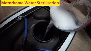 Motorhome Water Sanitisation Using Puriclean [upl. by Ycnaffit]