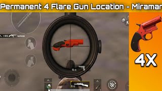 TOP 4 PERMANENT FLARE GUN LOCATIONS IN MIRAMAR  GAMERXP  FLARE GUN [upl. by Edgard]