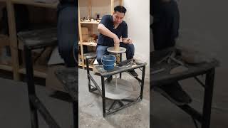 kick wheel pottery making time lapse [upl. by Gilpin]