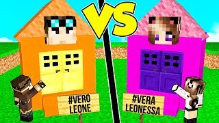 CASA VEROLEONE contro CASA VERALEONESSA su MINECRAFT [upl. by Olonam]