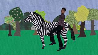 A Zebra Is A Stripy Horse by Sparkysongskids animal songcolours for childrennursery rhymes [upl. by Ymer]