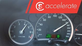 Saab 93 20T Hirsch 230hp Acceleration  0100 80120 and 0160 [upl. by Amand]