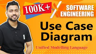 Use Case Diagram in UML  Software Engineering [upl. by Nnael]