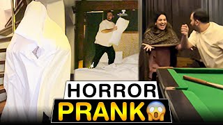 First ever Horror Prank on me👻😱 penthouse ki security agai 👮‍♂️😂 [upl. by Arraic]