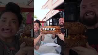 Eddie Hall Eats Worlds Biggest Bagel Sandwich breakfast [upl. by Bever]